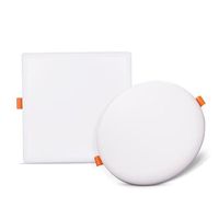 Plafonnier LED en aluminium ultra-fin sans bordure 6000K Ra70-79 IP33 Durée de vie de 30 000 heures Éclairage circulaire pour couloir et escalier