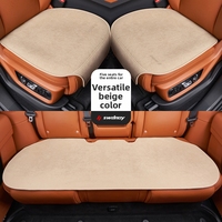 Coussins de siège de voiture universels toutes saisons en polyester, 3 pièces, antidérapants, résistants à l'usure, respirants, ajustement sûr