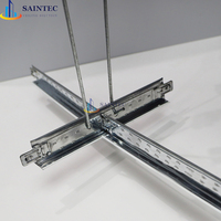 Saintec – Cadre de plafond suspendu moderne en profilés en T, en acier galvanisé, ignifuge, résistant à la corrosion, haute résistance
