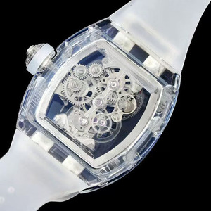 La nouvelle montre squelette transparente haut de gamme 5601 tendance avec réserve de marche à tourbillon pour montres mécaniques pour hommes - Product Image 3