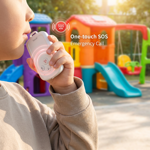HC02 - Tarjeta de Identificación Electrónica para Niños con GPS y 4G LTE, Rastreador con Llamada de Emergencia SOS, Resistente al Agua IP65, Larga Duración de Batería para la Seguridad Escolar - Product Image 1