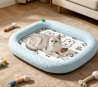 Vente en gros OEM, logo personnalisé, marque privée, fournisseur d'articles pour animaux, commande en gros, MOQ, lit pour lapin et chat en laine douce lavable pour chats et petits chiens