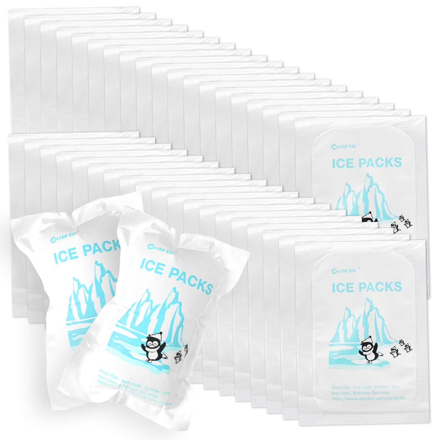 Customisable Custom logo Disposable Plastic Food Mini Cooler Gel Dry Ice Pack Freezer Cell Sheet with logo for Cooler Lunch Box