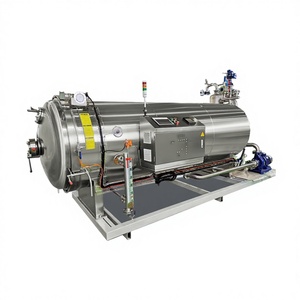 جهاز تعقيم كبير بالرش المائي لعلب اللحم المعلب، آلة تعقيم دقيقة للمأكولات المعدة لمصانع الأغذية - Product Image 1