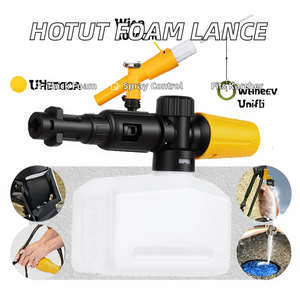 HOTUT Pistola Elettrica per Schiuma Neve 400ml, Cannone Schiumogeno con Ugello Regolabile, Dispenser di Sapone Denso ad Alta Pressione per Autolavaggio - Product Image 2