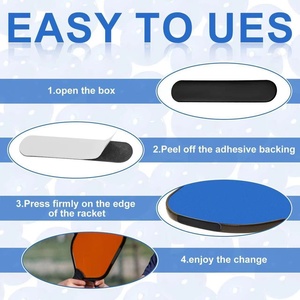 Black Pickleball Racket Self-adhesive Lead Strip Weighting <strong>Set</strong> YB451 Can Print Logo Pickleball Equipments Custom OEM/ODM - Product Image 3