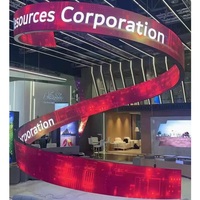 Pantalla LED Flexible para Exposiciones, Salones de Banquetes, Vestíbulos, Paneles de Video a Todo Color para Elevadores, Centros Comerciales e Interiores