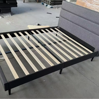 Cadre de lit rembourré design minimaliste pour lit King et Queen, mobilier de chambre doux et confortable