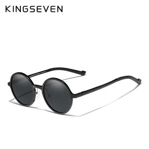 Gafas <span class=keywords><strong>de</strong></span> Sol KINGSEVEN <span class=keywords><strong>2021</strong></span> <span class=keywords><strong>de</strong></span> Diseño <span class=keywords><strong>de</strong></span> Marca <span class=keywords><strong>de</strong></span> Lujo para Hombre, Gafas <span class=keywords><strong>de</strong></span> Sol Steampunk <span class=keywords><strong>de</strong></span> Aluminio Vintage con Protección UV400 7578 para Hombre y Mujer - Product Image 6