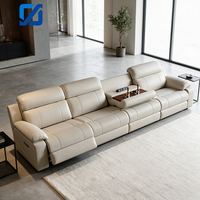 Canapé d'angle modulable 4 places, extensible et rembourré, pour salon de villa ou home cinéma, avec fonctions personnalisables