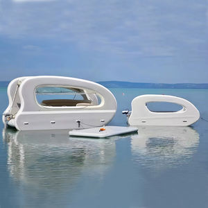 Catamaran gonflable <span class=keywords><strong>à</strong></span> deux étages, petit yacht portable, pliable, pour 6 personnes, bateau gonflable pour la pêche/les jeux aquatiques - Product Image 2