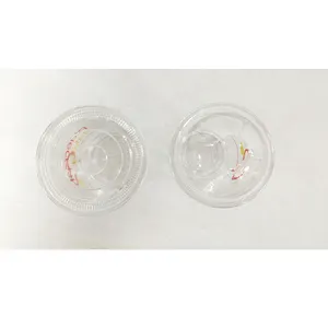 일회용 12 온스 투명 플라스틱 컵 마시는 컵 물 주스 소다 커피 용 투명 냉온수 음료 용기