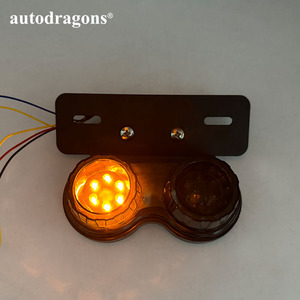 Luz Trasera LED para Motocicleta, Luz de Moto DC 12V, Luz de Freno Integrada con Luz de Matrícula Genérica para ATV Chopper - Product Image 6
