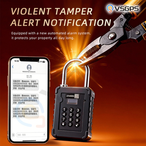 Cadenas intelligent GPS de sécurité pour le suivi des actifs, sans fil, pour conteneurs de fret, camions, sceau électronique, traceur GPS avec clavier numérique - Product Image 2