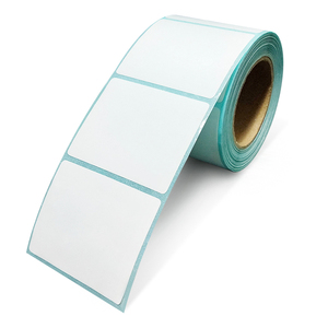 self-adhesive Thermal <b>Labels</b> <b>Waterproof</b> 500pcs White/Yellow/Blue Glassine Kiss Cut Sticker Rolls for Supermarket - Product Image 6