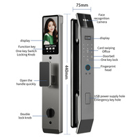 Serrure numérique électrique à reconnaissance faciale 3d Interphone vidéo Tuya Wifi Cerradura Inteligente Serrure de porte intelligente biométrique à empreinte digitale