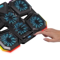 Vente en gros OEM Refroidisseur réglable pour ordinateur portable de jeu RGB Débit d'air 5V Refroidisseur pour ordinateur portable Refroidisseur pour ordinateur portable