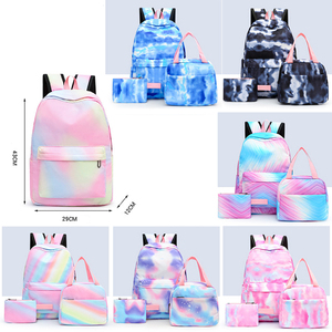 Custom Unisex School Backpack <b>Set</b> Anti-Theft Polyester 20-35L Capacity Custom Logo Option Includes Notebook <b>Lunch</b> Cooler Pencil - Product Image 3