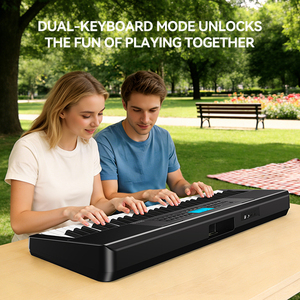 TERENCE EK61Q <span class=keywords><strong>Piano</strong></span> numérique 61 touches, 450 tons, 150 rythmes, clavier MIDI portable pour débutants, avec haut-parleurs HiFi - Product Image 2