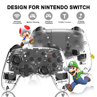 Manette de jeu Switch Wireless BT Handle Programming Function 7 Color Magic Lantern Game Controller