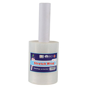 Customizable Ldpe Binding Strech <b>Wrap</b> Hand Use Mini Stretch Film with Handle - Product Image 1