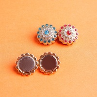 Magnets pour hijab femme, fermoir double face en strass, motif floral, broche de mode, boucle de foulard, modèle quatre saisons 40 Yiwu Small
