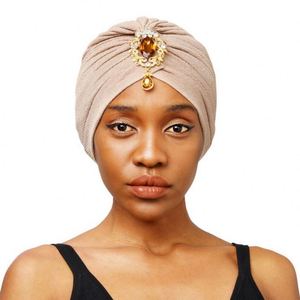 Pañuelo para la Cabeza Popular para Mujer, Turbante con Diseño Trenzado, Material de Poliéster y Spandex, Estilo Indio, con Volantes, Suave al Tacto, para las Cuatro Estaciones - Product Image 3