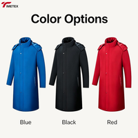 Parka d'hiver longue pour homme TIMETEX, à capuche, imperméable, coupe-vent, rembourrée, thermique, grandes tailles, vente en gros OEM