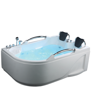 Freistehende Acryl-Badewanne in Fächerform mit Doppelschürze, Übergröße, erotischem Massage-Design und Ablaufgarnitur, für den Hotelgebrauch im Außenhandel - Product Image 1