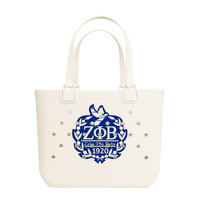 Sac fourre-tout tendance en EVA couleur unie avec logo personnalisé, cadeau de recrutement pour sororité, idéal pour le campus universitaire, imperméable, durable, grande capacité