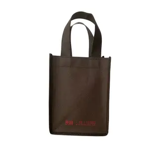 Wholesale Promotional Hot Sale Good Quality Shopping Tote Non Woven Bag with Logo Reusable Tote Handle Accept Customized Logo