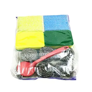 Linyi xulin fabricante de aço inoxidável, esponja espiral, scourer, bolas para cozinha, banheiro