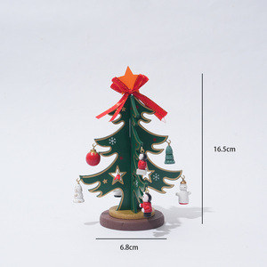 DAMAI Christmas Wooden Christmas Tree Christmas Table Center Pendent X-mas Tress Decorative Christmas Decoration - Product Image 5