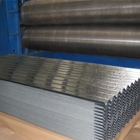 Feuilles de toit en zinc galvanisé ondulé de 0.5mm, feuille de toit galvanisée/aluminium de zinc