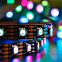Tira de LED Digital RGB Pixel WS2815 de BTF-LIGHTING, Cable de Cobre DC12V con Doble Transmisión de Datos, 30/60/144 Píxeles, Programable, Cortable Individualmente, IP65