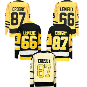 Nouveau maillot de hockey sur glace 2026 avec surpiqûres 87 Sidney-Crosby 71 Evgeni Malkin 58 Kris Letang 65 Erik <span class=keywords><strong>Karlsson</strong></span> 66 Lemieux - Product Image 4