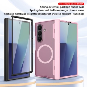 Huanmin Factory Compatible with Samsung ZFold7 Magnetic <b>Ring</b> Wireless Charging 2-in-1 90% off Stacked Screen <b>Phone</b> Case - Product Image 1