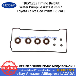 MBSGSW Kit de courroie de distribution Joint de pompe à eau pour Toyota Corolla Celica <span class=keywords><strong>Geo</strong></span> Prizm 7AFE 1.8L 1993-1997 TBKWP235 VS50440R TBKVC235 - Product Image 5