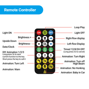 Pantalla LED - Control por Aplicación Inteligente, Alimentación USB, Letrero DIY para Coche y Uso en Interiores, Diseño Moderno - Product Image 4