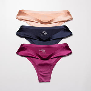 Culotte string sexy sans couture en dentelle pour femme, coupe festonnée ou coupe laitue, culotte menstruelle en coton sans couture - Product Image 2