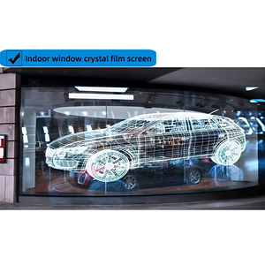 Flexible LED Film Screen 85% High Transparency Custom Size Indoor Transparent LED <b>Display</b> for Commercial Advertising - Product Image 6