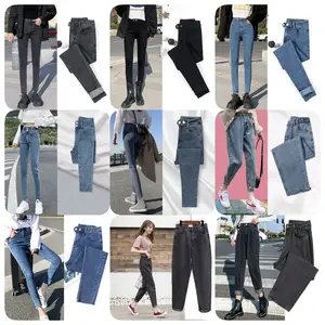 Jeans de cintura alta mulheres 2024 novo desgaste um vestido primavera skinny-procurando calças lápis fino