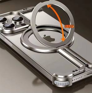 Aluminum Alloy Frame X Shaped Metal <strong>case</strong> for iphone 13 Pro Max <strong>Quad</strong> <strong>Lock</strong> <strong>case</strong> for iphone 15 Plus Black - Product Image 6