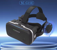Lunettes VR G15E, films IMAX 3D, réalité virtuelle, casque en carton, casque, support pour téléphone de 4,7 à 7 pouces, joystick de jeu, fabriqué en Chine