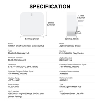 Popular Enchufe Inteligente Tuya Inalámbrico Zigbee 3.0 con Gateway de Automatización Mesh