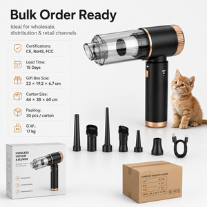 4 in 1 Cordless Handheld <b>Vacuum</b> Cleaner 100W 20KPa Brushless Air Duster Blower Inflator Deflator Type C Rechargeable OEM ODM - Product Image 5