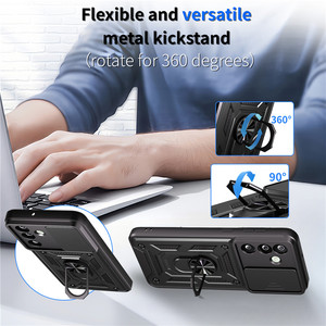 เคสโทรศัพท์ป้องกันเลนส์มาใหม่สำหรับ Samsung Galaxy M56 5G ฝาครอบกันกระแทกพร้อมขาตั้ง - Product Image 4