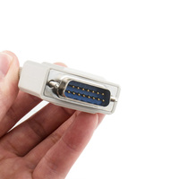 Cable DB15 de doble capa macho a extensión macho de 15 Pines de cable recto para servocontrolador CNC UPS PLC