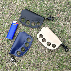 YY Outdoor Camping Aansteker Beschermhoes Knuckle Model Persoonlijke Sleutelhanger Gereedschap Aansteker Lederen Etui - Product Image 1