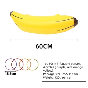 Nicro - Juego <span class=keywords><strong>de</strong></span> 5 anillos inflables gigantes <span class=keywords><strong>de</strong></span> PVC grueso con forma <span class=keywords><strong>de</strong></span> plátano <span class=keywords><strong>para</strong></span> despedidas <span class=keywords><strong>de</strong></span> <span class=keywords><strong>soltera</strong></span>, <span class=keywords><strong>para</strong></span> jugar por la noche - Product Image 5